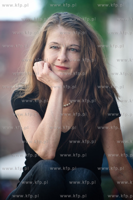 Gdansk. Ul. Mariacka. Aktorka z Gdanska, mieszkajaca...