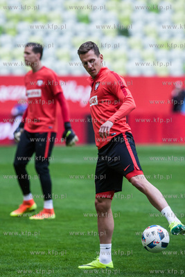 Gdansk. Stadion Energa. Otwarty dla mediow trening...