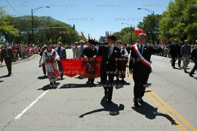 USA. Chicago. Parada 3-majowa zorganizowana przez Polonie....
