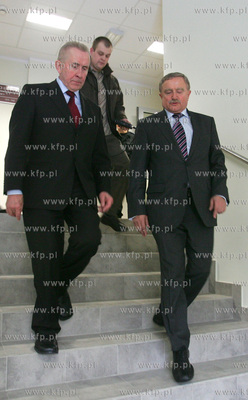 Szczecin. Minister sprawiedliwosci Andrzej Czuma na...