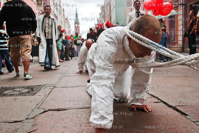Jedna z atrakcji Jarmarku sw. Dominika byl chrzest...