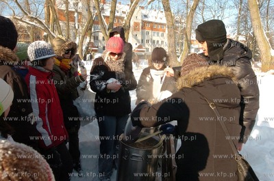 Slupsk. Park Kultury i Wypoczynku. I Sniegowa Bitwa...