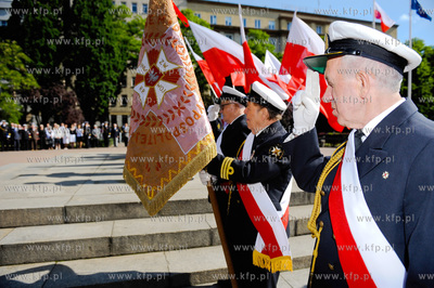 Gdynia. Swieto Marynarki Wojennej. Uroczystosc zmiany...
