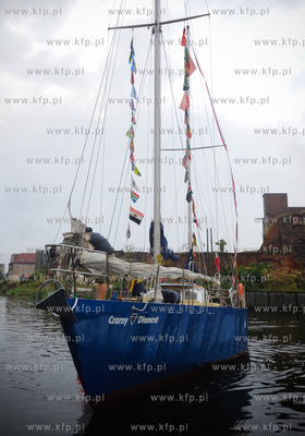 Gdansk. Marina - przystan jachtowa na Motlawie. Przywitanie...