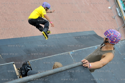 Gdansk. Plac Zebran Ludowych. Festiwal Sportow Ekstremalnych...