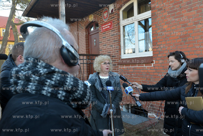Konferencja prasowa przed prokuratura rejownowa w Wejherowie...