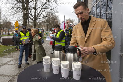 Ogólnopolski protest rolników.Akcja protestacyjna...