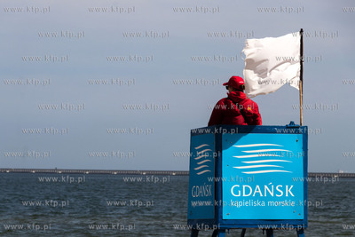 Wieża ratownicza na plaży w Gdańsku Stogach.
30.07.2025
Fot....
