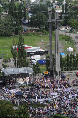 Gdansk, uroczystosci rocznicowe z okazji obalenia komunizmu...