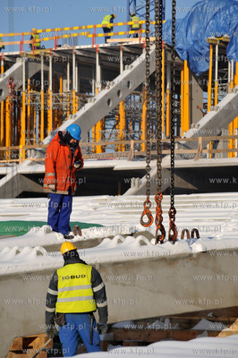 Budowa stadionu PGE Arena w Gdansku Letnicy.
22.01.2010
fot....