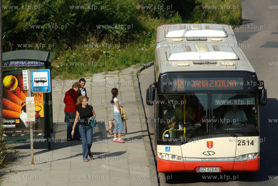 Przystanek autobusowy na ul. Armii Krajowej , trasa...