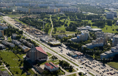 Gdansk Zaspa z lotu ptaka. Okolice al. Jana Pawla II,...