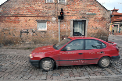 Gdansk Oliwa. Przejscie dla pieszych na rogu ul. Alfa...