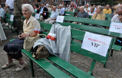 Gdansk. Plac Obronców Poczty Polskiej w Gdansku. Uroczystosci...