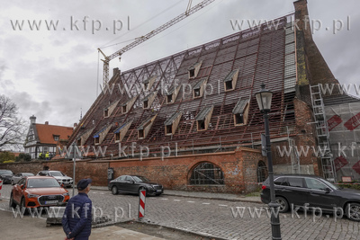 Kolejny etap prac remontowych Wielkiego Młyna w Gdańsku....