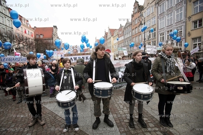 Demonstracja w obronie Pałacu Młodzieży w Gdańsku.
31.01.2015
fot....