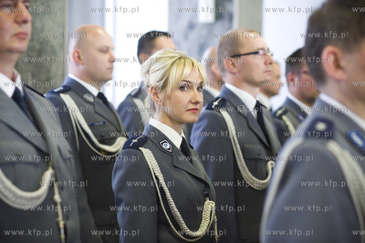 Aula Komendy Wojewódzkiej Policji w Gdańsku przy...