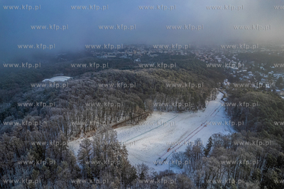 Zima w Sopocie. Nz. Łysa Góra.
08.01.2026
fot....