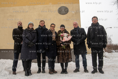 Gdansk. Morena. Odsłonięcie tablicy upamiętniającej...