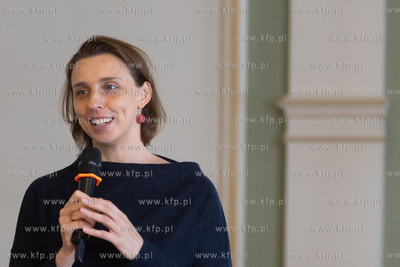 Gdańsk. Siedziba Rady Miasta.  Spotkanie wiceprezydentki...