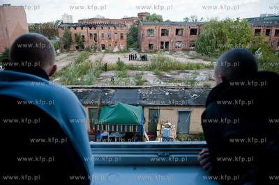 Gdansk. Zawalony strop w pustostanie dawnej Blaszanki...