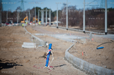 Gdansk. Budowa ulic i torowisk na ul Hallera i Uczniowskiej,...