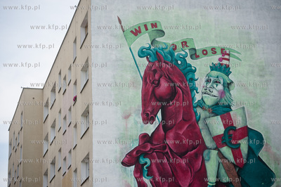 Gdansk. Zaspa. Nowy mural przy ul. Dywizjonu 303 autorstwa...