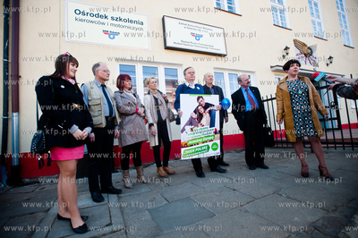 Gdansk. Zajezdnia Tramwajowa ZKM. Konferencja prasowa...