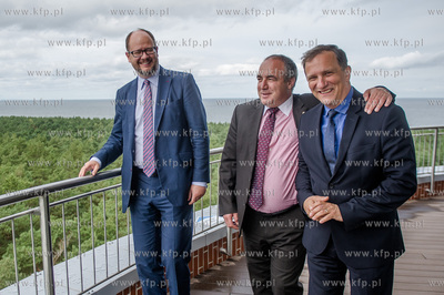 Gdansk. Sobieszewo. Prezentacja zbiornika na wode Kazimierz...