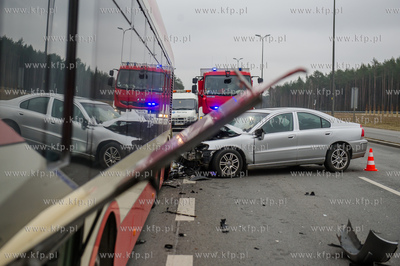Gdansk. Wypadek drogowy na ulicy Slowackiego w poblizu...