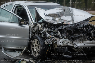 Gdansk. Wypadek drogowy na ulicy Slowackiego w poblizu...