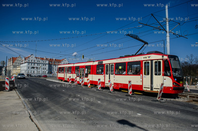 Gdansk. Przejazd przez Hucisko otwarty dla kierowcow....