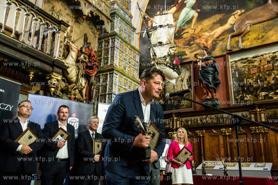 Gdansk. Dwor Artusa. Uroczystosc wreczenia Nagrody...