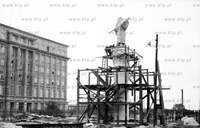 Budowa pomnika Braterstwa Polsko - Radzieckiego na...