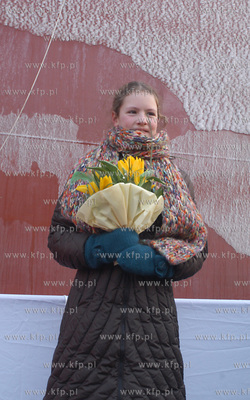Chrzest statku w Stoczni Gdynia SA. Kontenerowiec Charlotte...