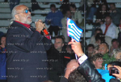 Demis Roussos przed Festiwalem w Sopocie  dal koncert...