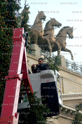 Na Placu Zamkowym w Braunschweigu /Niemcy/, ustawiono...