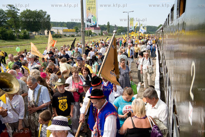 XI Zjazd Kaszubow w Bytowie. Nz powitanie przybylych...