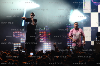 Gdansk. Plac Zebran Ludowych. Festiwal MTV Gdansk Dzwiga...