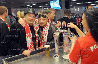 Gdansk. Stadion pilkarski PGE Arena. Mecz towarzyski...