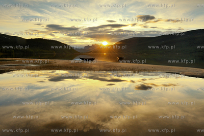 Norwegia.  okolice miejscowosci Rognan w polnocnej...