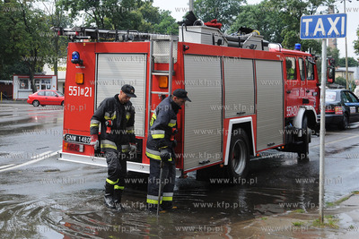 Dwukrotnie wielkie nwalnice nawiedzily Wejherowo. Ulewa...