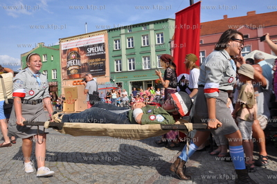 Koscierzyna. Rekonstrukcja utarczki bojowej tuz po...