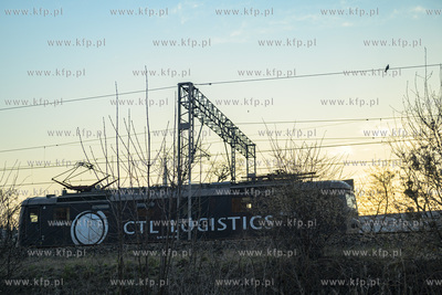 Gdynia. Nz. Wagon CTL Logistics. 28.03.2020 Fot. Anna...