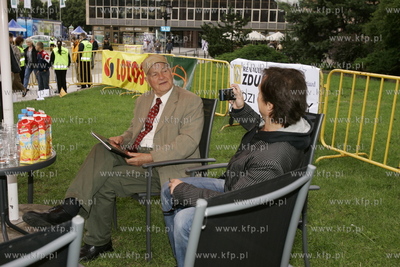 Gdansk. Festiwal Gwaizd 2007. Na zdjeciu  Jan Machulski...