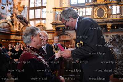 Gdansk, Dwor Artusa. Po raz kolejny wreczono medale...