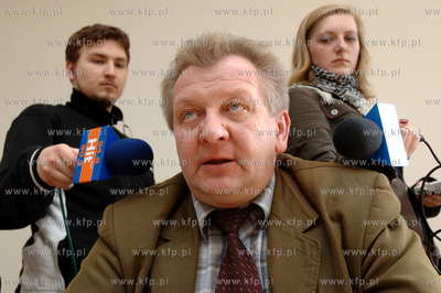 Konferencja prasowa w siedzibie Solidarnosci w Gdanksu...