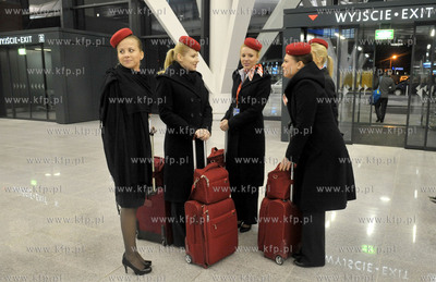 Pierwszy dzien funkcjonowania nowego terminalu T2 gdańskiego...