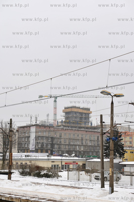 Gdansk Wrzeszcz.  Widok od strony dworca PKP napowstajacy...