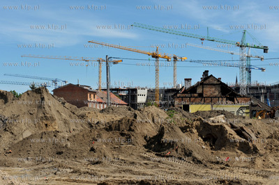 Gdansk Wrzeszcz. Tereny zburzonego osiedla na ul. Nad...